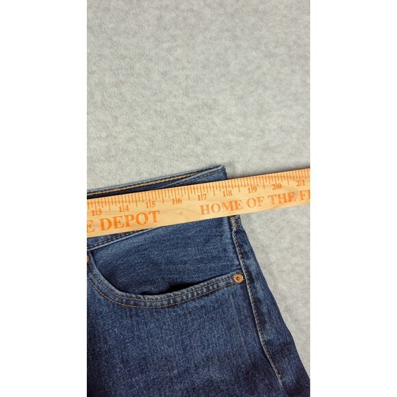 Levis Men Jeans 36x26 505 Straight Regular Fit Medium Wash Denim Zip Fly - Picture 5 of 14